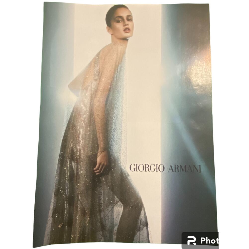 Giorgio Armani Print Ad Campaign Spring 2024 8x10 Frame Ready Original Magazine